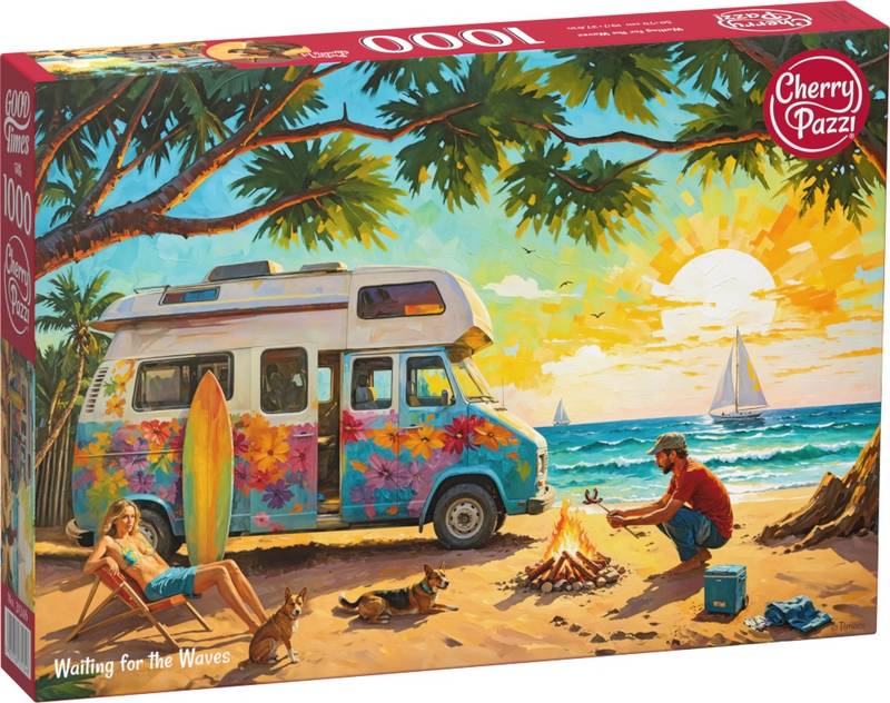 CherryPazzi - Waiting for the Waves - 1000 Piece Jigsaw Puzzle