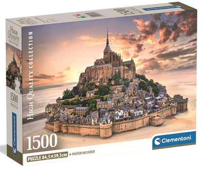 Clementoni - The Mont Saint-Michel Rising - 1500 Piece Jigsaw Puzzle