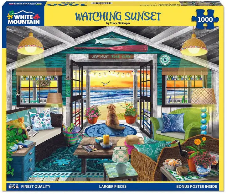 White Mountain - Watching Sunset - 1000 Piece Jigsaw Puzzle