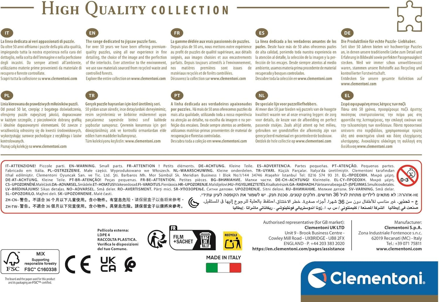 Clementoni - Sunset Over Venice - 500 Piece Jigsaw Puzzle