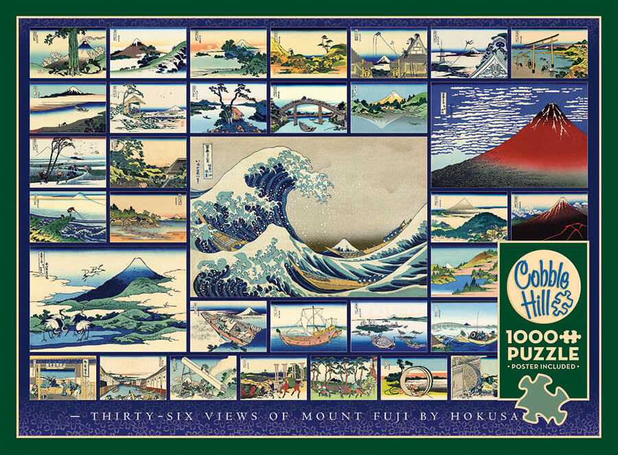 Cobble Hill - Hokusai  - 1000 Piece Jigsaw Puzzle