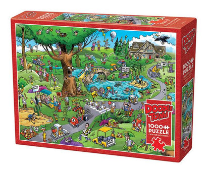 Cobble Hill - Doodletown - Par for the Course  - 1000 Piece Jigsaw Puzzle