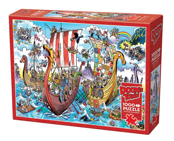 Cobble Hill - Doodletown - Viking Voyage  - 1000 Piece Jigsaw Puzzle