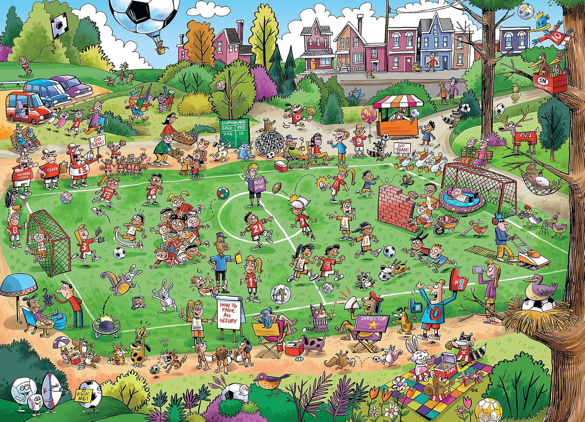 Cobble Hill - Doodletown - Offside Antics  - 1000 Piece Jigsaw Puzzle