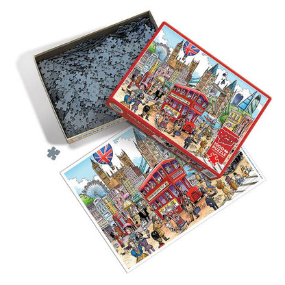Cobble Hill - Doodletown - London Calling  - 1000 Piece Jigsaw Puzzle