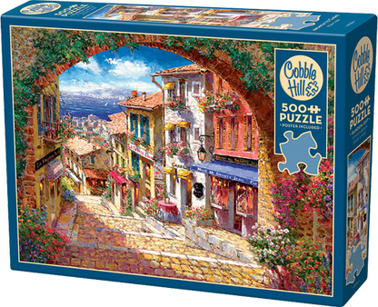 Cobble Hill - Archway to Cagne  - 500 Piece Jigsaw Puzzle
