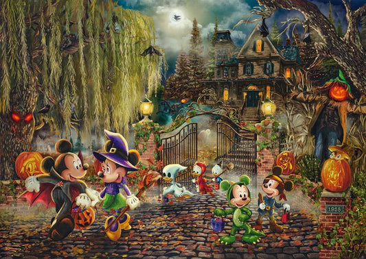 Schmidt - Thomas Kinkade - Disney Mickey & Minnie Halloween Fun - 1000 Piece Jigsaw Puzzle