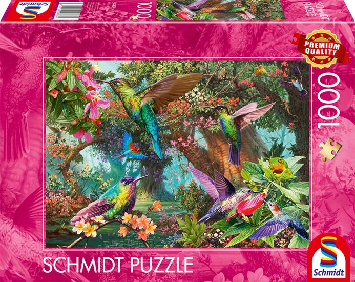Schmidt - Hummingbirds in a Burst of Colour - 1000 Piece Jigsaw Puzzle