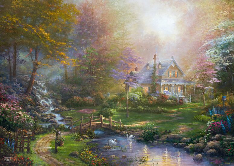 Schmidt - Thomas Kinkade - A Mother's Perfect Day - 1000 Piece Jigsaw Puzzle
