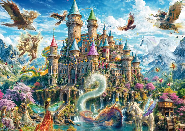 Schmidt - Fairytale Castle in the Land of Imagination - 1000 Piece Jigsaw Puzzle