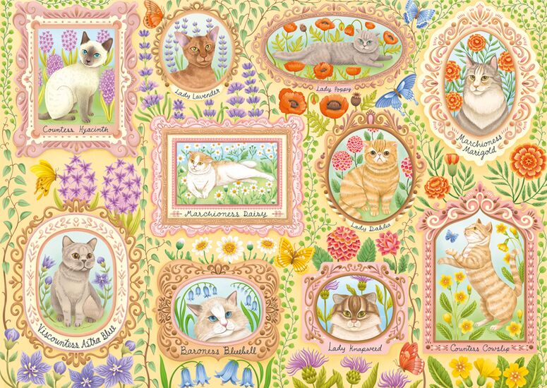Schmidt - Aristocratic Cats - 1000 Piece Jigsaw Puzzle
