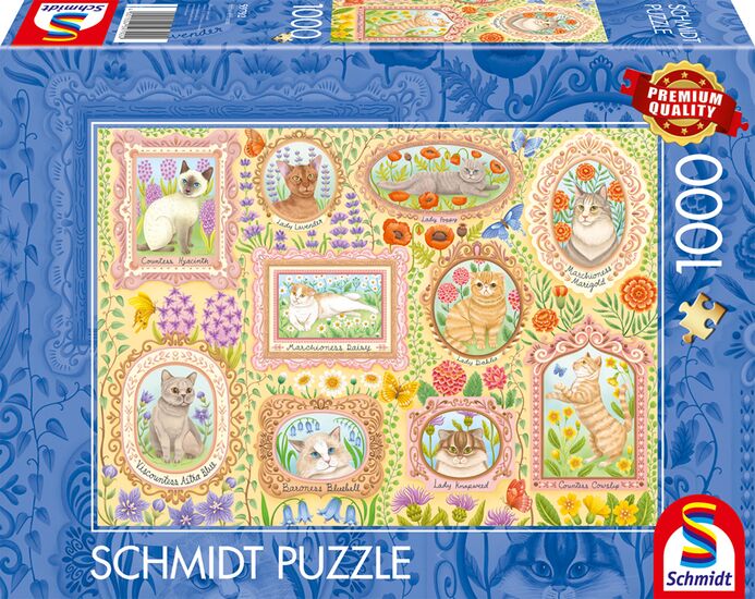 Schmidt - Aristocratic Cats - 1000 Piece Jigsaw Puzzle