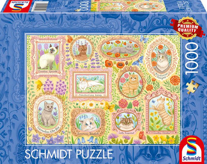 Schmidt - Aristocratic Cats - 1000 Piece Jigsaw Puzzle