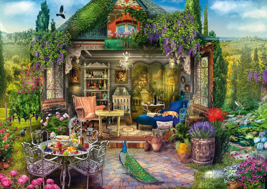 Schmidt - A Dream Garden Shed Among the Vineyards - 1000 Piece Jigsaw Puzzle