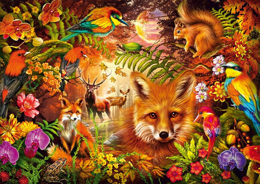 Schmidt - Flowers Fur & Feathers - 1000 Piece Jigsaw Puzzle