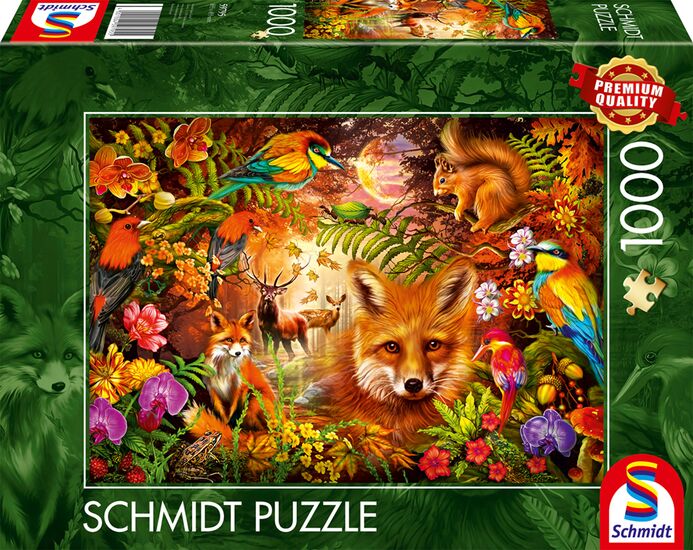 Schmidt - Flowers Fur & Feathers - 1000 Piece Jigsaw Puzzle