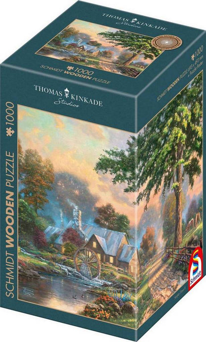 Schmidt - Thomas Kinkade - Simpler Times - 1000 Piece Wooden Jigsaw Puzzle