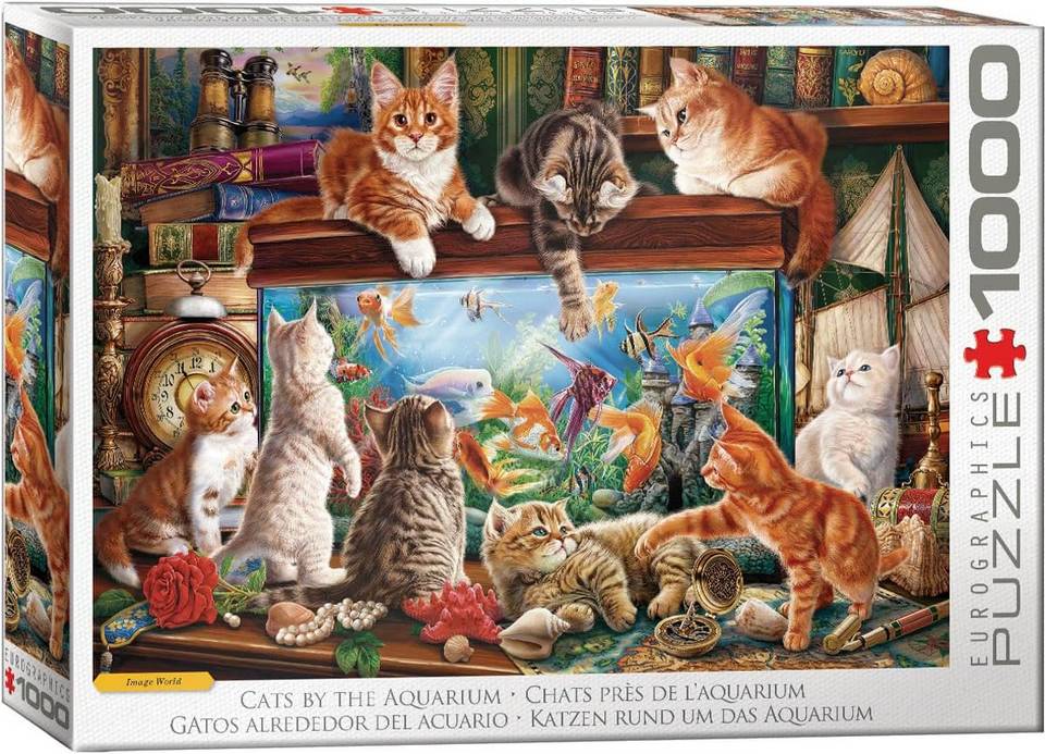 Eurographics - Cats by Aquarium - 1000 Piece Jigsaw Puzzle