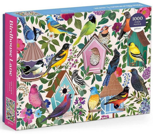 Galison - Birdhouse Lane - 1000 Piece Jigsaw Puzzle