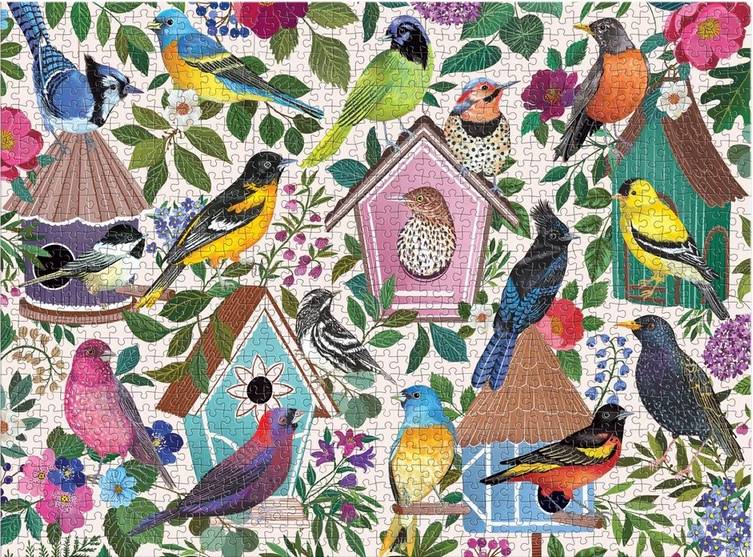Galison - Birdhouse Lane - 1000 Piece Jigsaw Puzzle