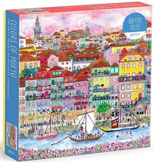Galison - Michael Storrings - Colours of Porto - 500 Piece Jigsaw Puzzle