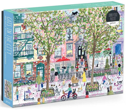 Galison - Michael Storrings - Cats In The City - 1000 Piece Jigsaw Puzzle