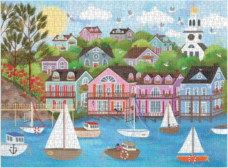 Galison - Harbor by the Sea - 1000 Piece Jigsaw Puzzle