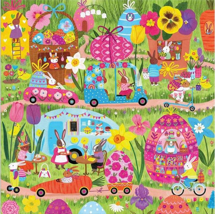 Galison - Hoppin' Around - 500 Piece Jigsaw Puzzle