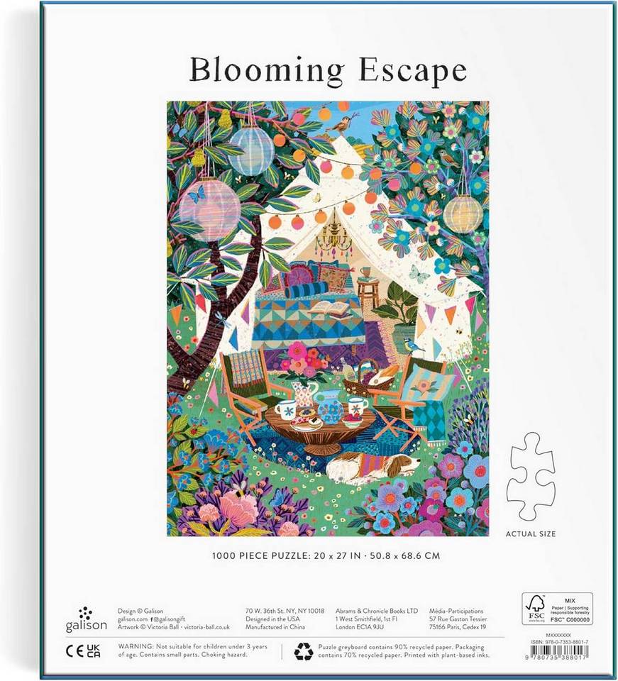 Galison - Blooming Escape - 1000 Piece Jigsaw Puzzle