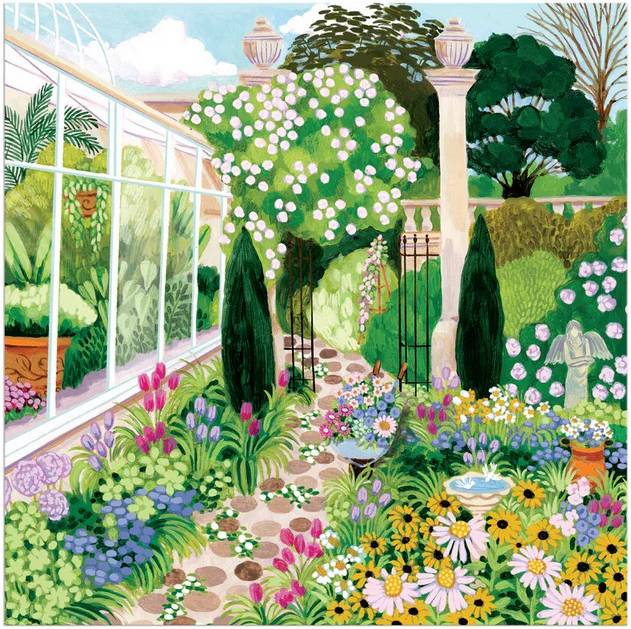 Galison - Evergreen Gardens - 500 Piece Jigsaw Puzzle