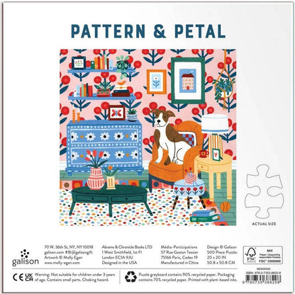 Galison - Pattern & Petal - 500 Piece Jigsaw Puzzle