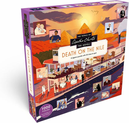 Laurence King - The World of Agatha Christie - Death on the Nile - 1000 Piece Jigsaw Puzzle