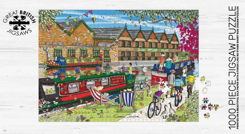 Emma Joustra - Along the Towpath - 1000 Piece Jigsaw Puzzle