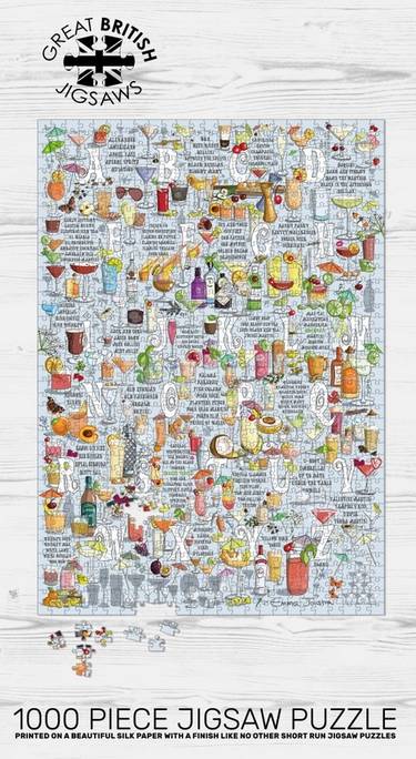 Emma Joustra - A to Z of Cocktails - 1000 Piece Jigsaw Puzzle