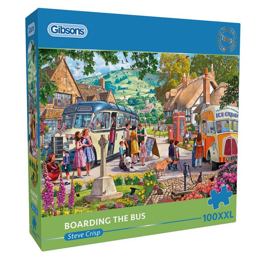 Gibsons - Boarding the Bus - 100XXL Piece Jigsaw Puzzle