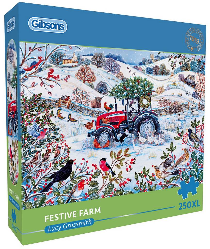 Gibsons - Festive Farm - 250XL Piece Jigsaw Puzzle