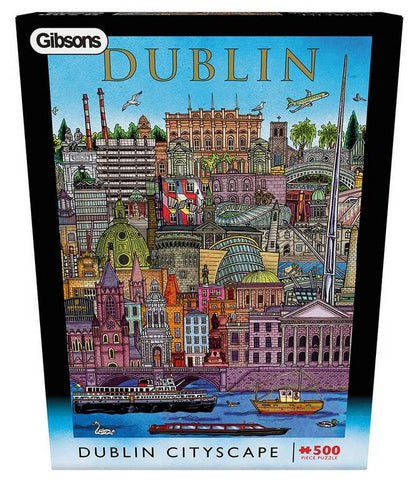 Gibsons - Dublin Cityscape - 500 Piece Jigsaw Puzzle