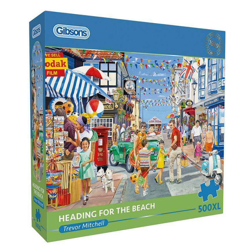 Gibsons - Heading for the Beach - 500XL Piece Jigsaw Puzzle