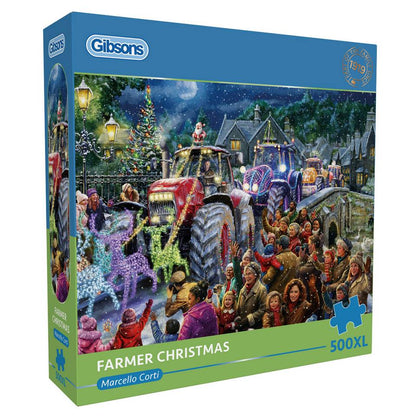 Gibsons - Farmer Christmas - 500XL Piece Jigsaw Puzzle
