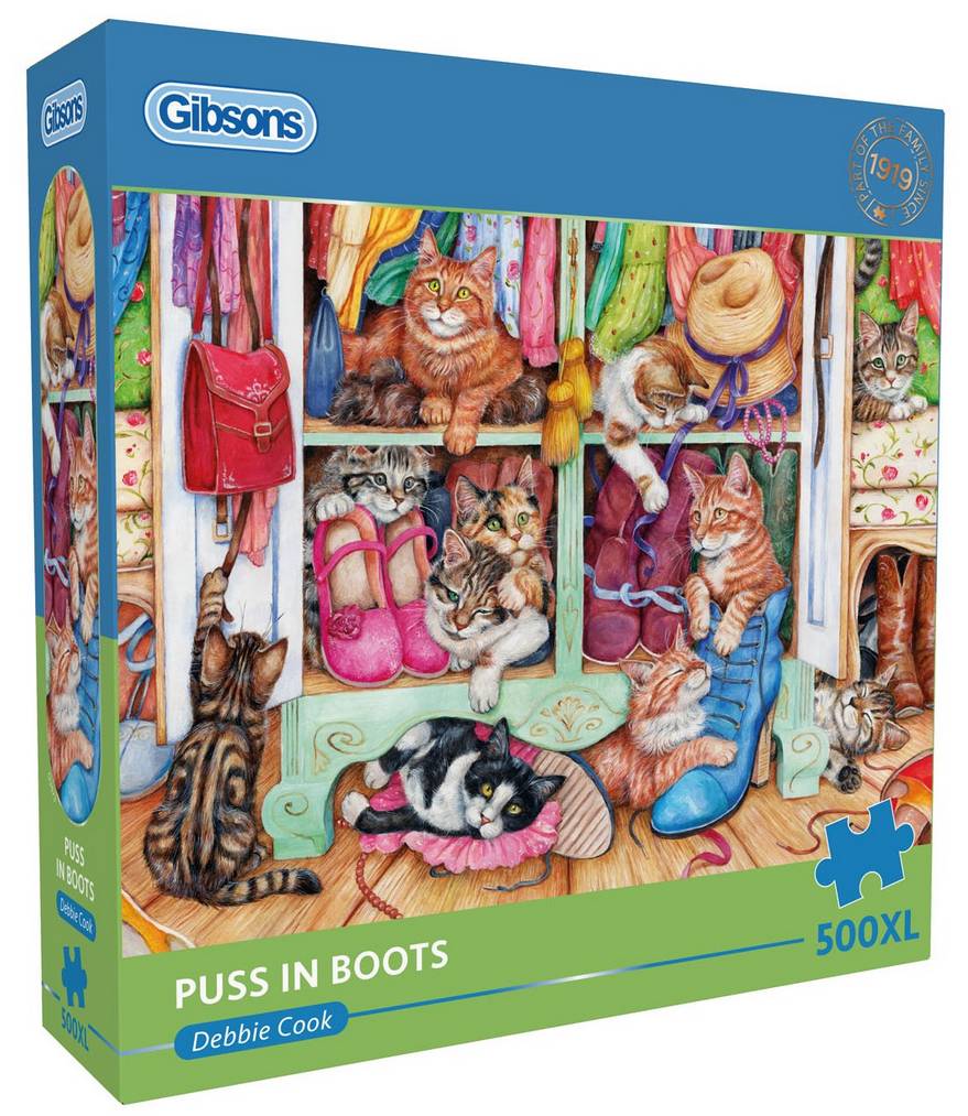 Gibsons - Puss in Boots - 500XL Piece Jigsaw Puzzle