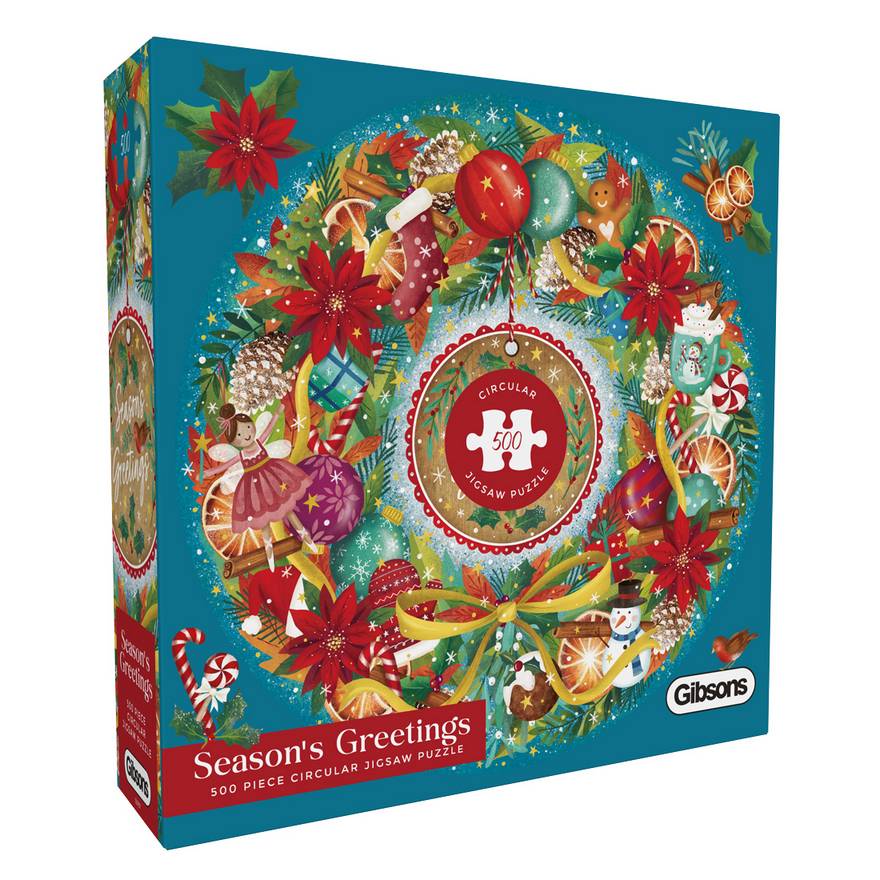 Gibsons - Seasons Greetings - 500 Piece Jigsaw Puzzle