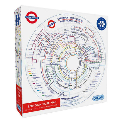 Gibsons - TFL Circular Underground Map - 500 Piece Jigsaw Puzzle