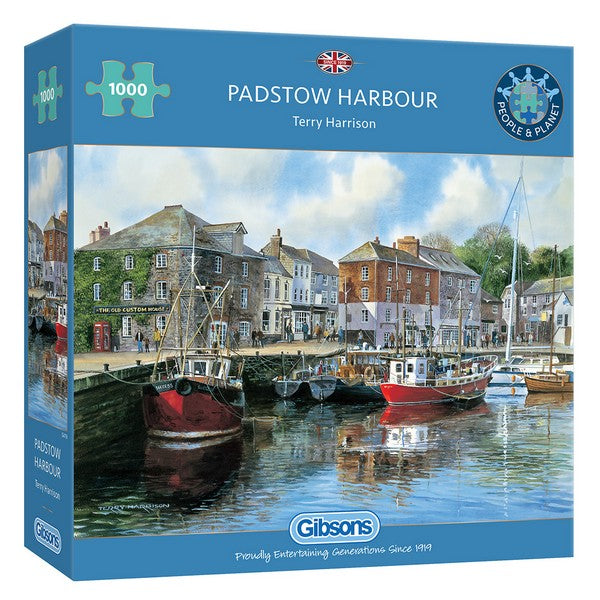 Gibsons - Padstow Harbour - 1000 Piece Jigsaw Puzzle