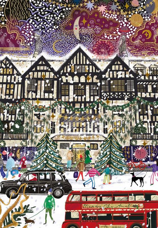 Gibsons - Christmas in London - 3 x 500 Piece Jigsaw Puzzle