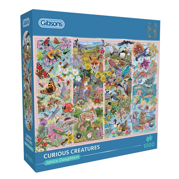 Gibsons - Curious Creatures - 1000 Piece Jigsaw Puzzle
