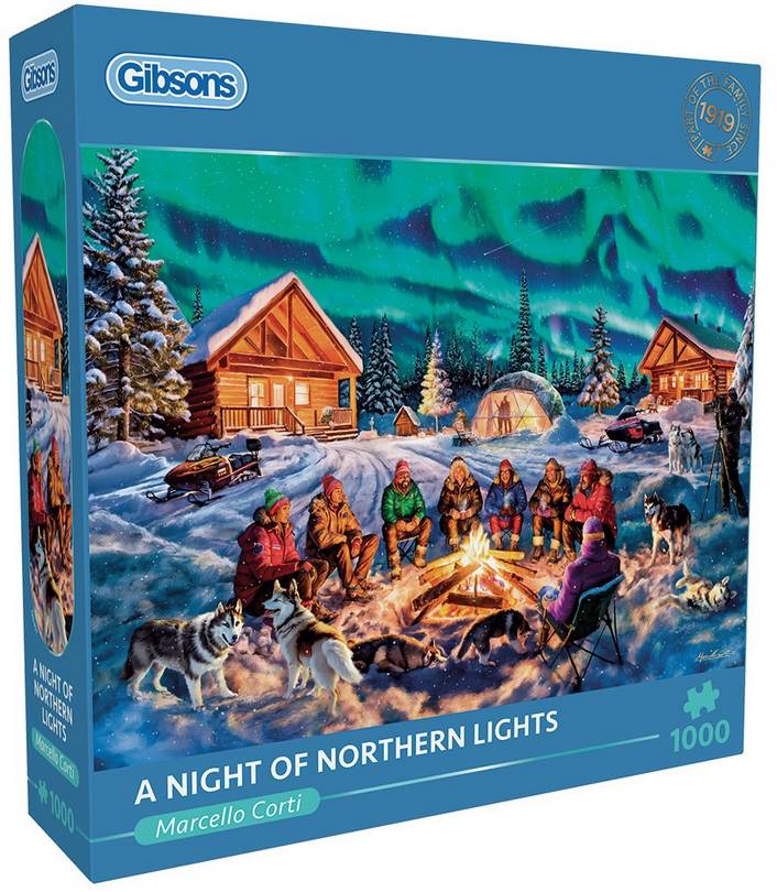 Gibsons - A Night of Northern Lights - 1000 Piece Jigsaw Puzzle