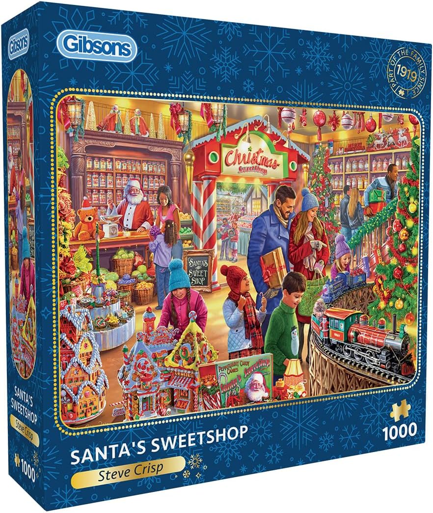 Gibsons - Santa's Sweetshop - 1000 Piece Jigsaw Puzzle