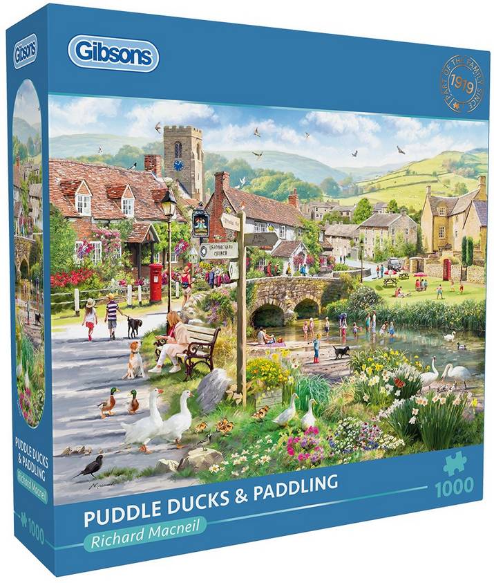 Gibsons - Puddle Ducks & Paddling - 1000 Piece Jigsaw Puzzle – Jigsaw ...