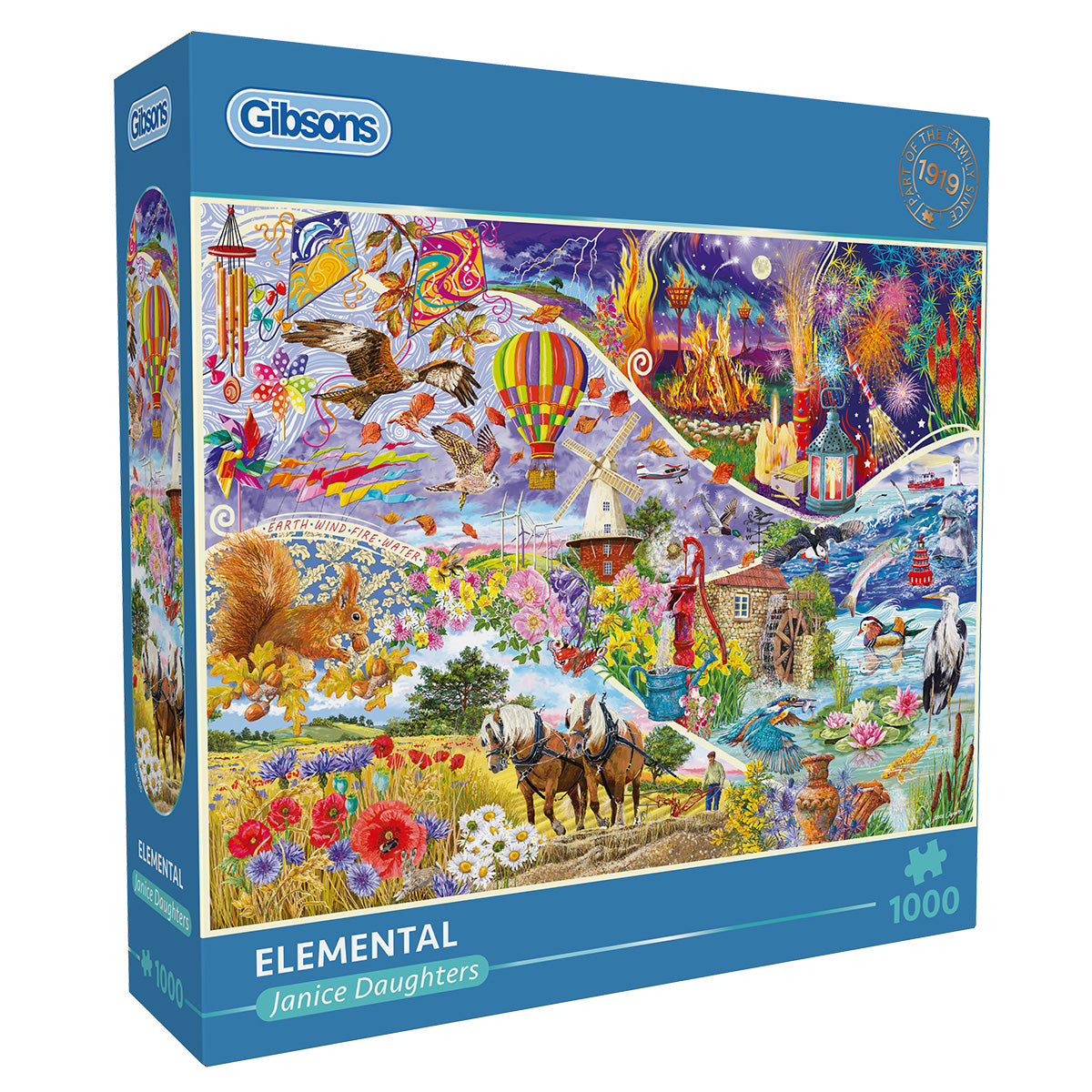 Gibsons - Elemental - 1000 Piece Jigsaw Puzzle