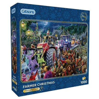 Gibsons - Farmer Christmas - 1000 Piece Jigsaw Puzzle